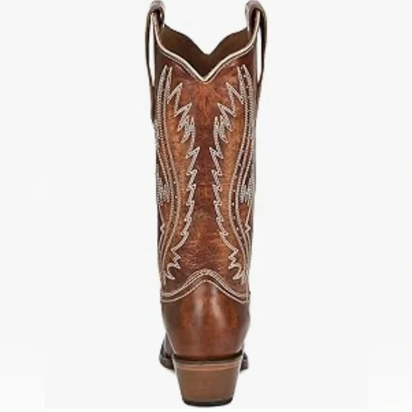 Circle G woman’s Tan Embroidery and studs boots size 8.5M L2068 - Picture 2 of 5